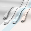 Borofone Kabel BX94 Crystal color - USB na Micro USB - 2,4A 1 metr biały