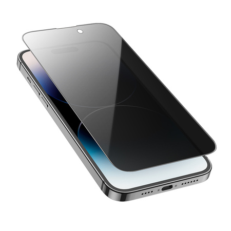Borofone Panzerglas BF7 Diamond Armor Full Screen Anti-Spy für iPhone 15 Pro - 10 Stück