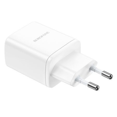 Borofone Netzladegerät BN9 Reacher - 2×Typ C - QC 3.0 PD 35W weiß