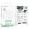 Borofone Powerbank 10000mAh BJ63A Nimble - Typ C - PD 20W magnetisch mit induktivem Laden weiß