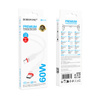 Borofone Kabel BX110 Beneficio - Typ C na Typ C - 60W 3A 1 metr biały