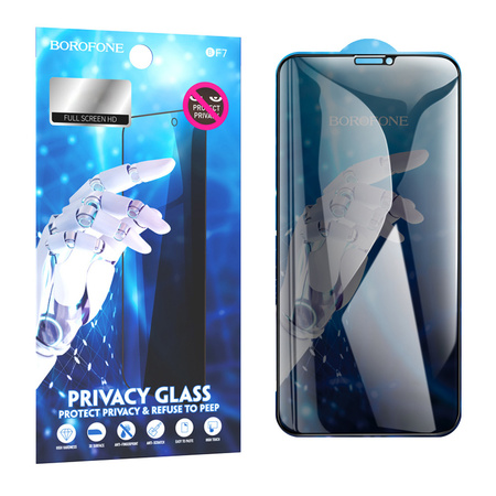 Borofone Hartowane szkło BF7 Diamond Armor Full Screen Anti-spy do Iphone XR/11 - 10 sztuk