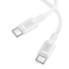 Borofone Kabel BX111 Feliz - Typ C auf Typ C - 60W 3A 1 m weiß