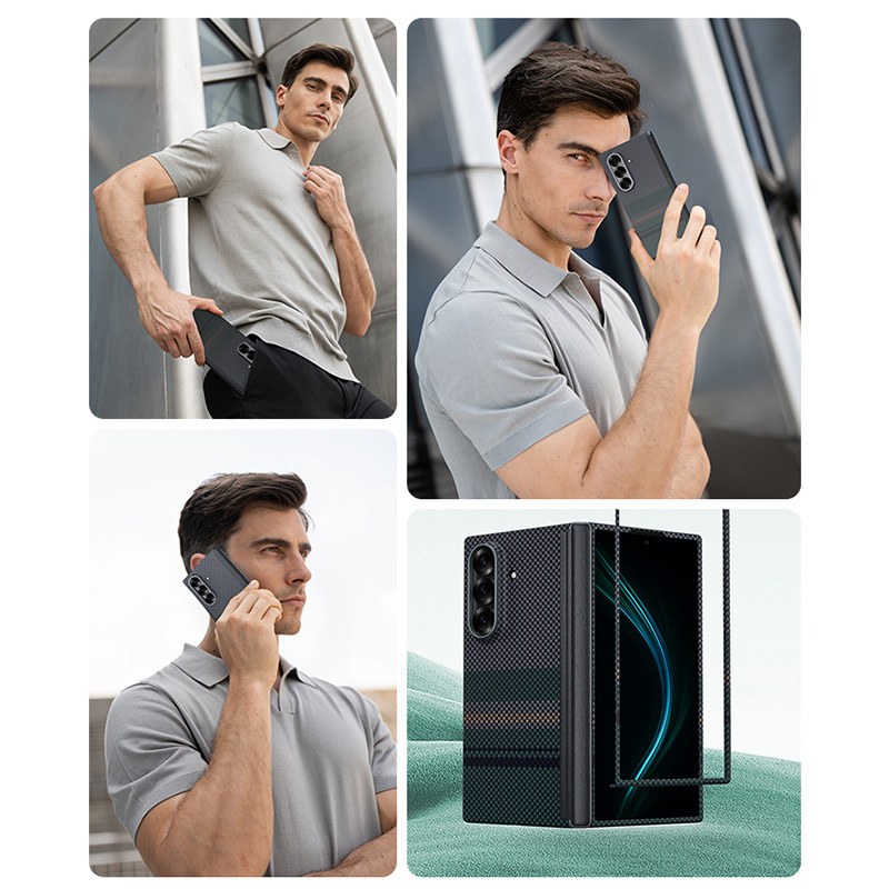 Twój Samsung Galaxy Z Fold 7 dostaje wzmocnione narożniki i smukłą, przejrzystą obudowę - ochronę docenisz dokładnie w sekundzie upadku.