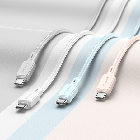 Borofone Kabel BX94 Crystal color - USB na Typ C - 3A 1 metr jasnoróżowy