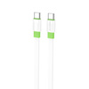 Borofone Kabel BX89 Union - Type C na Type C - PD 60W 1 metr biało-zielony