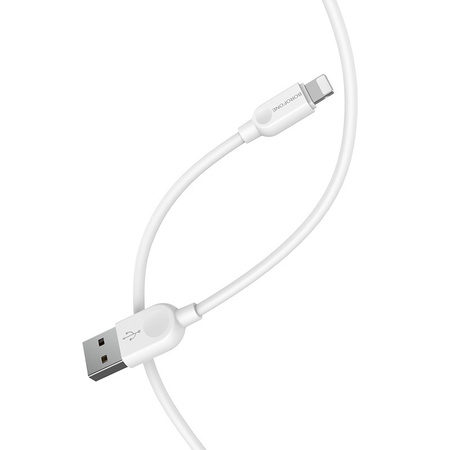 Borofone Kabel BX14 LinkJet - USB na Lightning - 2,4A 3 metry biały