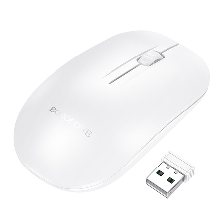 Borofone Computermaus BG14 Planet kabellos weiß
