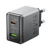 Borofone Netzladegerät BN20 Lena - USB + Typ C - PD 35W grau