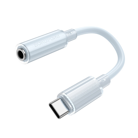 Borofone Adapter BV22 Lemon - Typ C auf Klinke 3,5mm (DAC) - hellblau