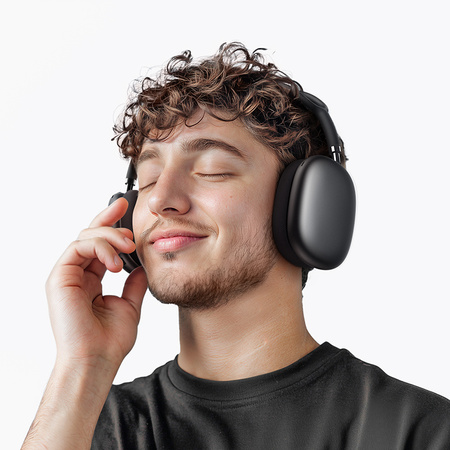 Borofone Over-Ear-Kopfhörer BO35 Plus Adorable Bluetooth ANC dunkelgrau