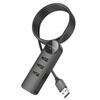 Borofone Adapter DH5 Erudite 4 w 1 - USB auf 4×USB 2.0 - 1,2 m schwarz