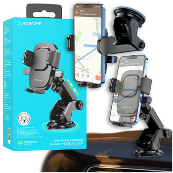 Borofone Uchwyt Samochodowy BH60 Dainty na szybę czarny