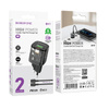 Borofone Netzladegerät BN17 Sunlight - USB + Typ C -  QC 3.0 PD 20W 3A mit Kabel Typ C auf Lightning schwarz