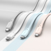Borofone Kabel BX94 Crystal color - USB na Typ C - 3A 1 metr jasnoróżowy