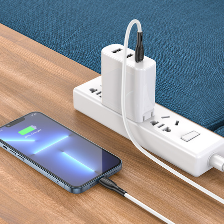 Borofone Kabel BX86 Advantage - Typ C na Lightning - PD 20W 1 metr biały