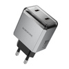 Borofone Netzladegerät BN21 Lena - 2×Typ C - PD 40W grau