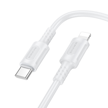 Borofone Kabel BX111 Feliz - Typ C auf Lightning - PD 27W 1 m weiß