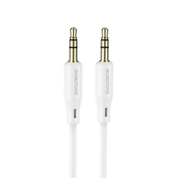 Borofone Kabel BL18 - jack 3,5mm na jack 3,5mm - 1 metr biały