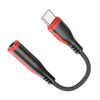 Borofone Adapter BV17 Audio - Typ C na jack 3,5mm - czarny (DAC)