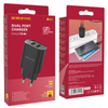 Borofone Netzladegerät BN2 Super - 2×USB - 2,1A schwarz