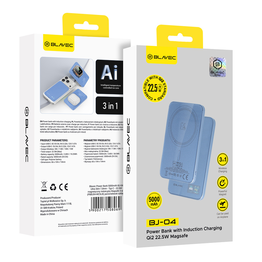 Blavec BJ-04 5000 mAh – jasnoniebieski