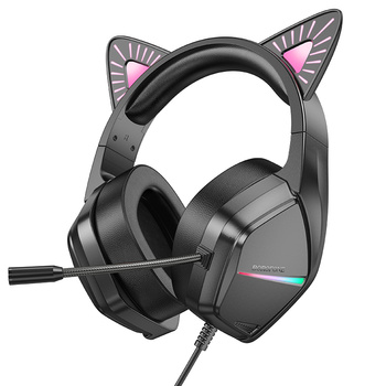 Borofone Over-Ear-Kopfhörer BO106 Cute Cat Ear Gaming phantom cat