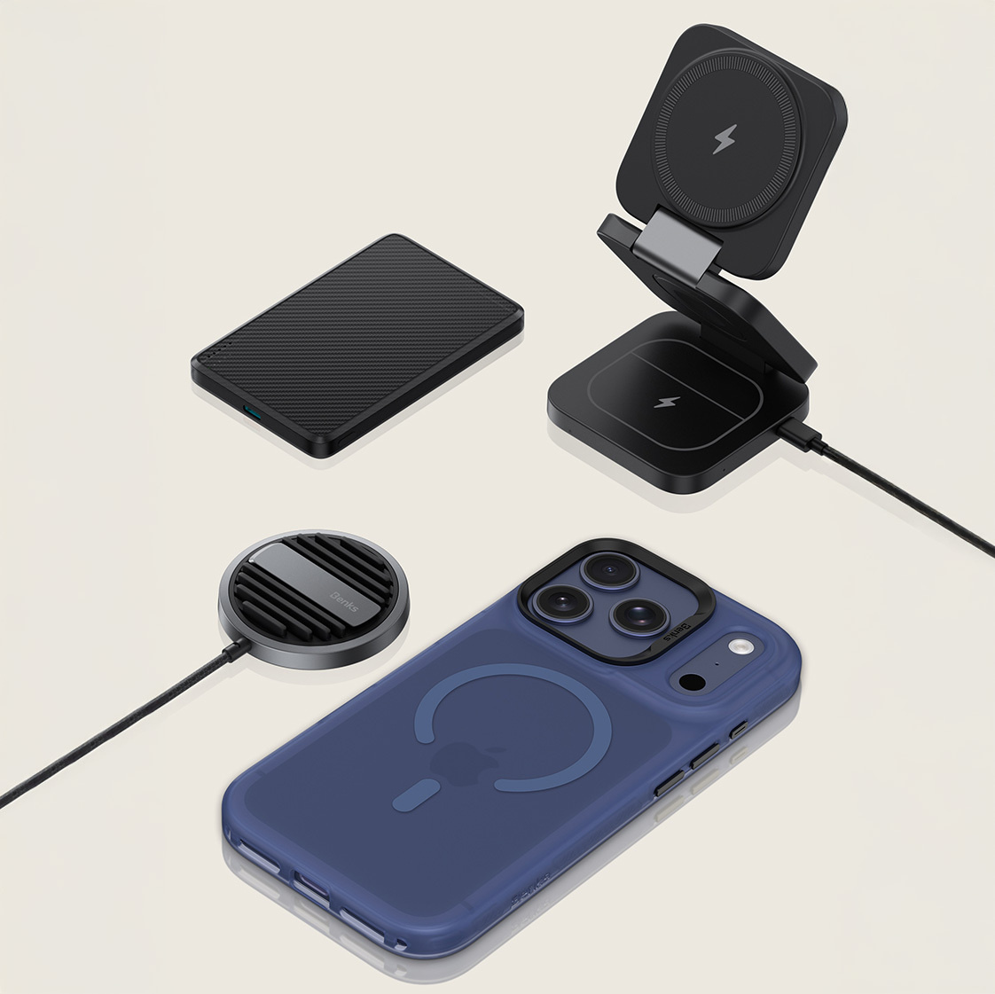 Twój iPhone 17 Pro Max dostaje wzmocnione narożniki i smukłą, przejrzystą obudowę - ochronę docenisz dokładnie w sekundzie upadku.