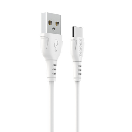 Borofone Kabel BX51 Triumph - USB na Typ C - 3A 1 metr biały