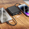 Borofone Powerbank 15000mAh BJ70A Vigorous - USB + Typ C - QC 3.0 PD 20W mit Kabeln Typ C und Lightning schwarz