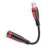 Borofone Adapter BV17 Audio - Typ C auf Klinke 3,5mm - schwarz (DAC)