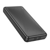 Borofone Powerbank 10000mAh BJ57 Graceful - 2×USB + Typ C - QC 3.0 22,5W + PD 20W mit Kabeln Typ C und Lightning schwarz