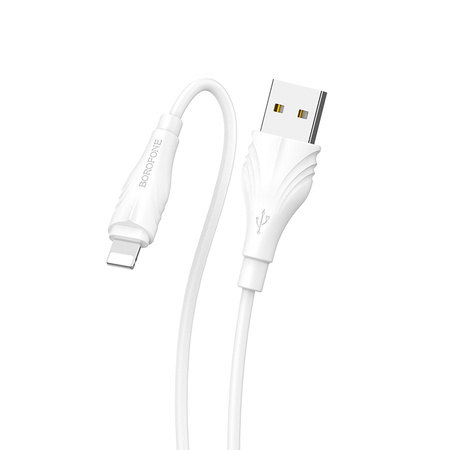 Borofone Kabel BX18 Optimal - USB na Lightning - 2A 1 metr biały