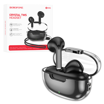 Borofone Słuchawki Bluetooth TWS BW46 Ice flake czarne