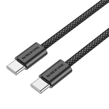 Borofone Kabel BX104 Primo - Typ C na Typ C - 60W 3A 1 metr czarny