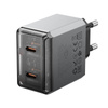 Borofone Netzladegerät BN21 Lena - 2×Typ C - PD 40W grau