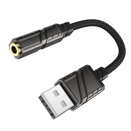 Borofone Adapter BV23 Dignity - USB auf Klinke 3,5mm - schwarz