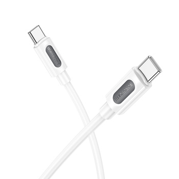 Borofone Kabel BX114 Structure - Typ C auf Typ C - PD 60W 3A 1 m weiß
