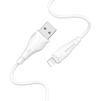 Borofone Kabel BX18 Optimal - USB na Lightning - 2A 1 metr biały