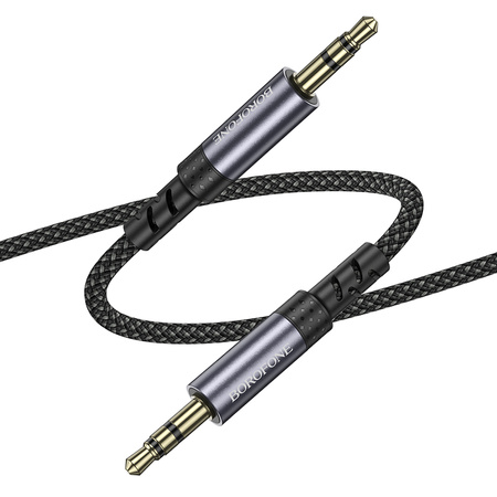 Borofone Kabel AUX BL24 Graceful - Typ C na jack 3,5mm - 1 metr czarny