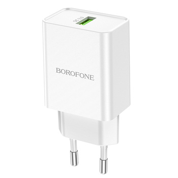 Borofone Netzladegerät BN5 Jingrui - USB - QC 3.0 18W weiß