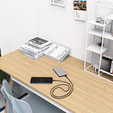 Borofone Kabel BX30 Silicone - USB na Micro USB - 2,4A 1 metr czarny