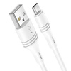Borofone Kabel BX43 CoolJoy - USB na Micro USB - 2,4A 1 metr biały