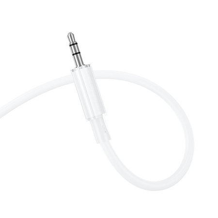 Borofone Kabel AUX BL21 Lemon - Typ C na jack 3,5mm - 1 metr biały