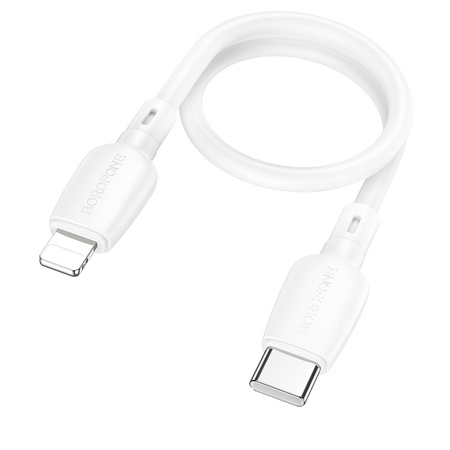 Borofone Kabel BX93 Super Power - USB na Lightning - PD 20W 0,25 metra biały