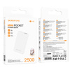 Borofone Powerbank 2500mAh BJ48 Mini - USB - weiß