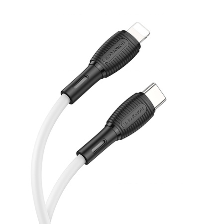 Borofone Kabel BX86 Advantage - Typ C na Lightning - PD 20W 1 metr biały