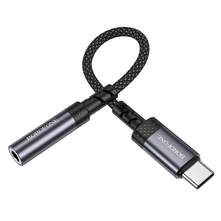Borofone Adapter BV24 Graceful - Typ C auf Klinke 3,5mm (DAC) - grau