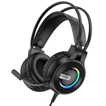 Borofone Over-Ear-Kopfhörer BO111 Eminent Gaming mit Mikrofon schwarz