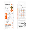 Borofone Kabel BX119 New - Typ C na Typ C - PD 60W 1 metr biały